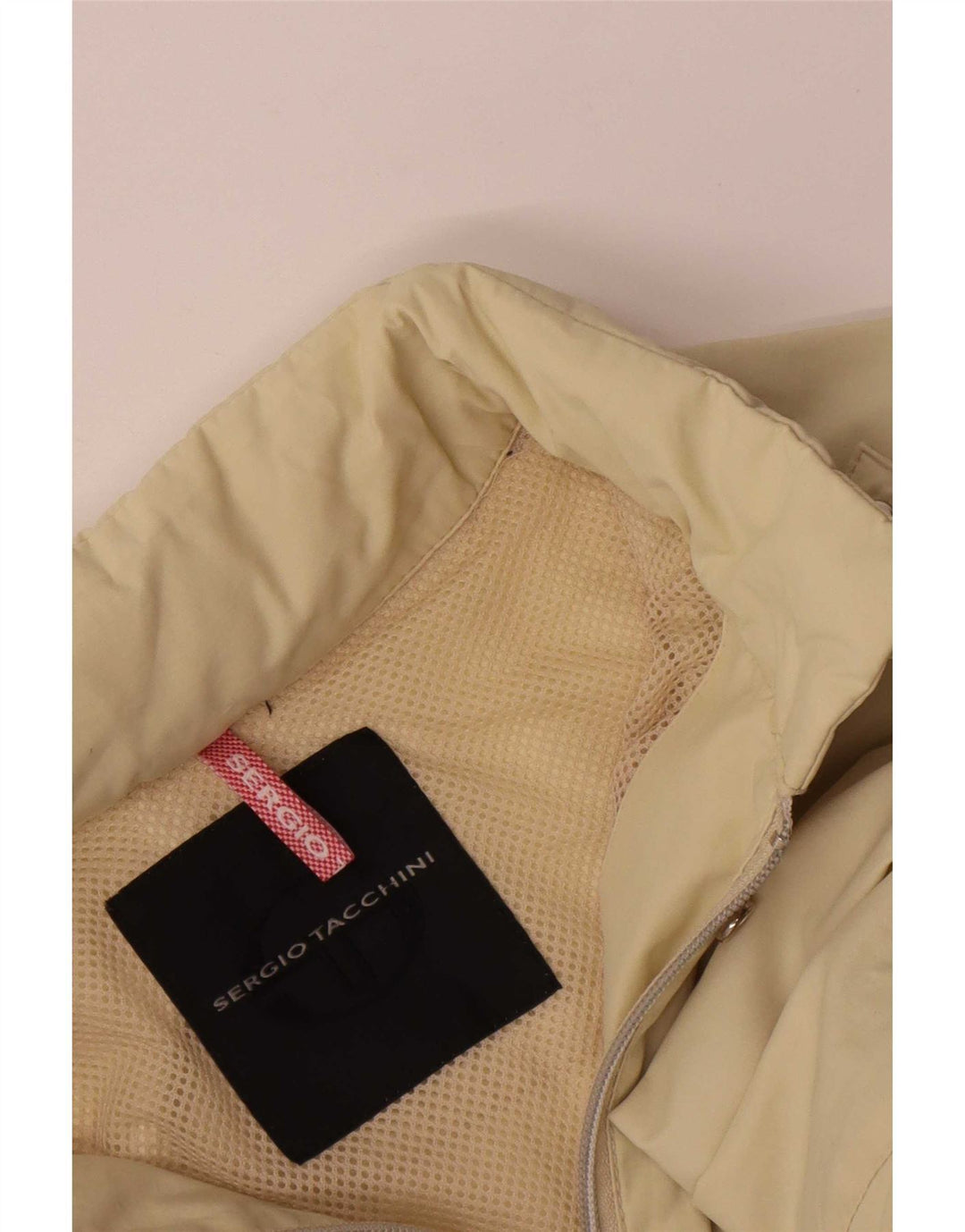 Chaqueta utilitaria con capucha para mujer Sergio Tacchini IT 46 Large Beige Poliamida