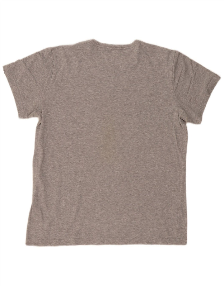 ADIDAS Mens Climalite Graphic Camiseta Top Grande Gris