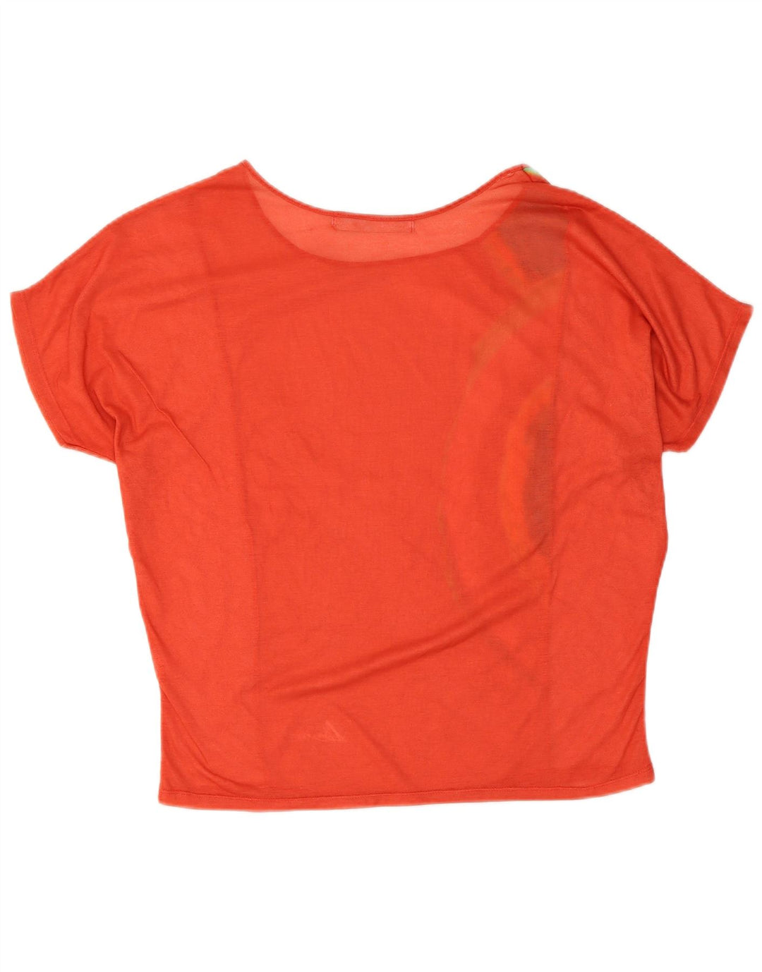 Desigual Mujer Camiseta Gráfica Top UK 40 Medio Rojo Geométrico