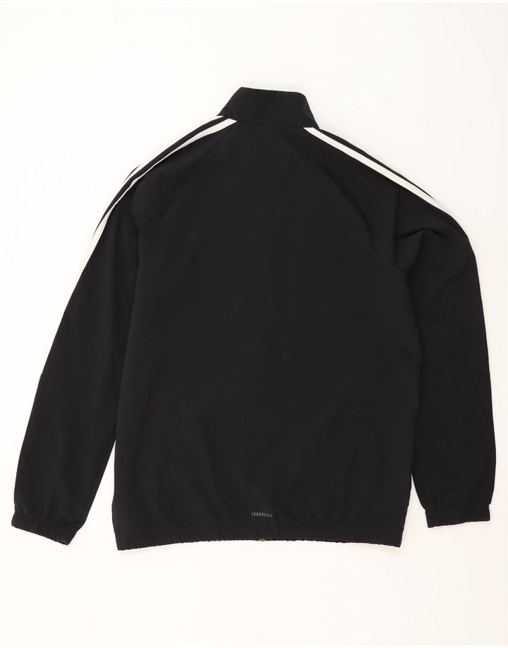 Adidas Chicos Aeroready Chándal Top Chaqueta 15-16 Años Negro Poliéster