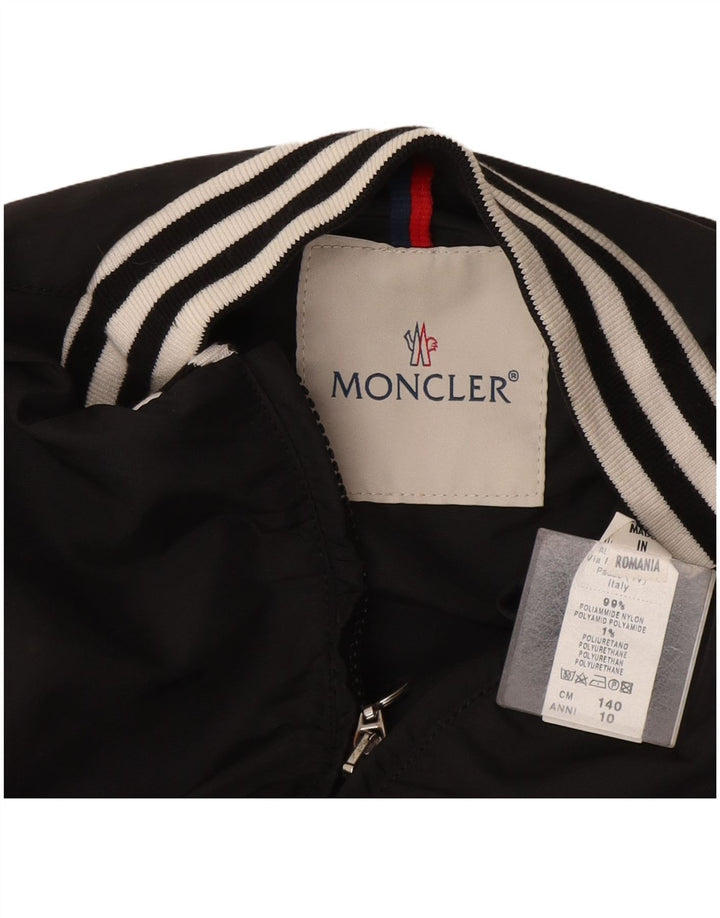 Moncler Cazadora Bomber Corta para Niña 9-10 Años Poliamida A Rayas Negro