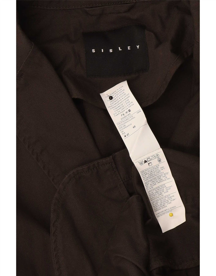 Sisley Chaqueta tipo blazer de 2 botones para hombre IT 48 Algodón marrón medio