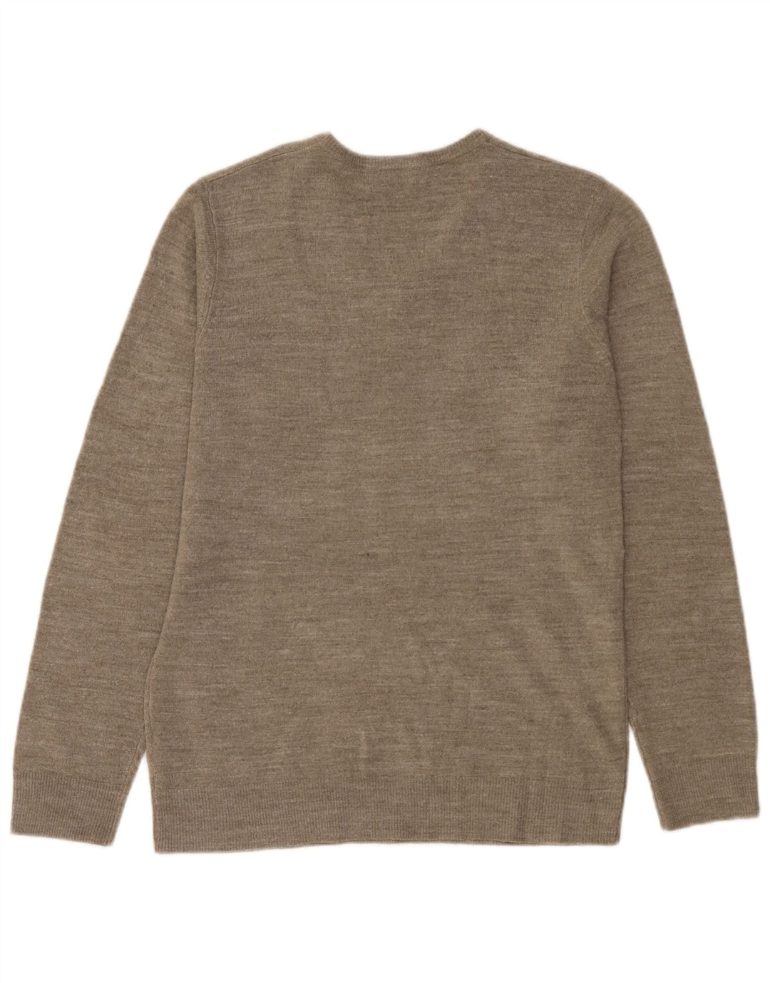 Marks & Spencer Suéter con Cuello en V para Hombre Pequeño Acrílico Moteado Beige