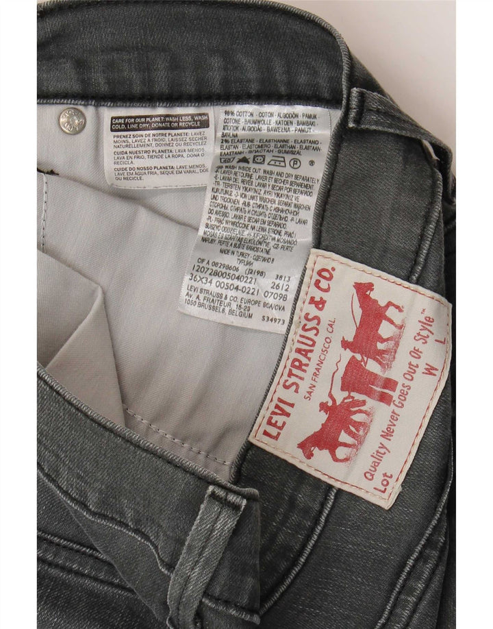 Vaqueros rectos Levi's para hombre W36 L34 Algodón gris