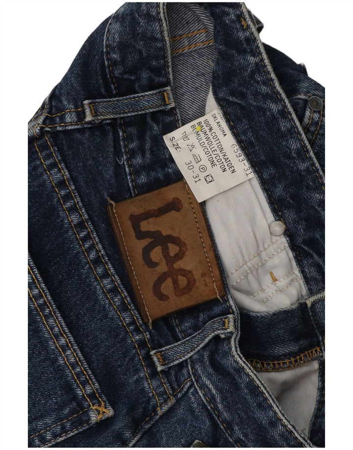 Vaqueros Lee Oklahoma Tapered Para Mujer W30 L28 Algodón Azul