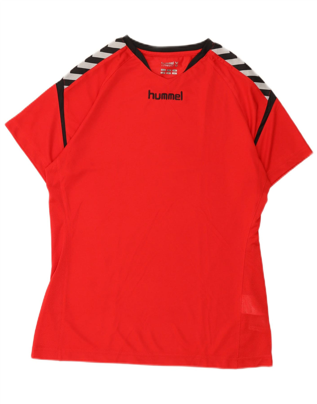 Hummel - Camiseta gráfica para hombre, talla grande, poliéster rojo