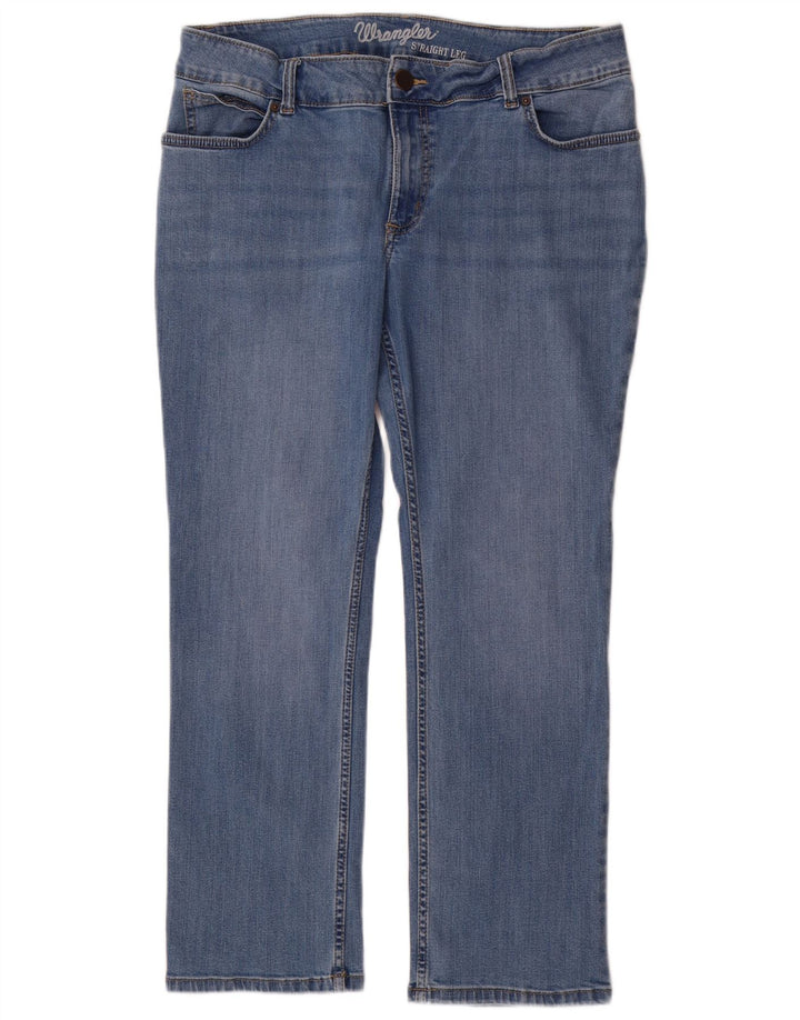 Vaqueros Wrangler Mujer Rectos W32 L30 Algodón Azul