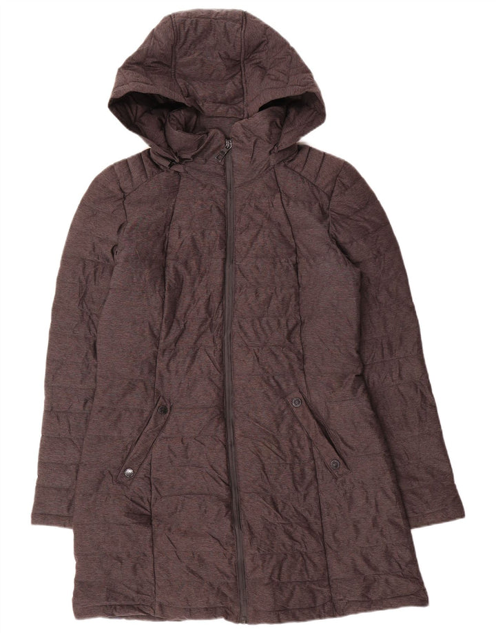 Nautica Abrigo acolchado con capucha para mujer UK 10 Small Gris Poliéster
