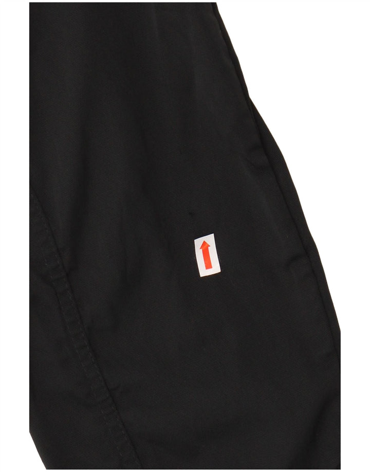 ZARA Mujer Parka Extragrande Con Capucha UK 40 Small Negro