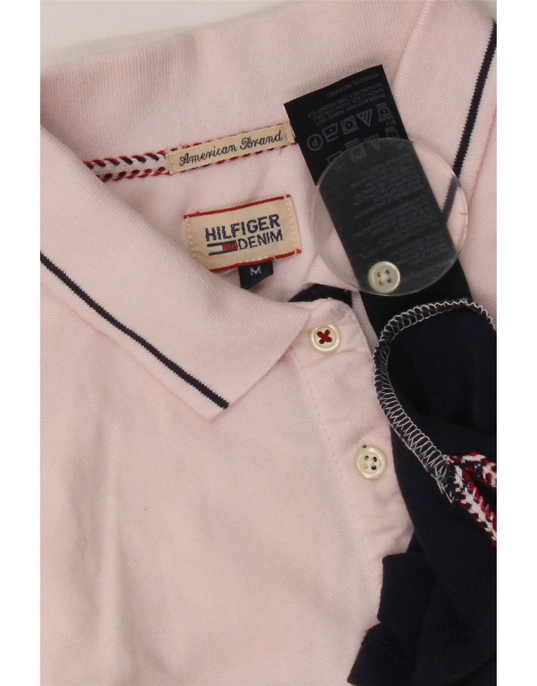Tommy Hilfiger Polo para mujer UK 12 Medium Multicolor Colorblock