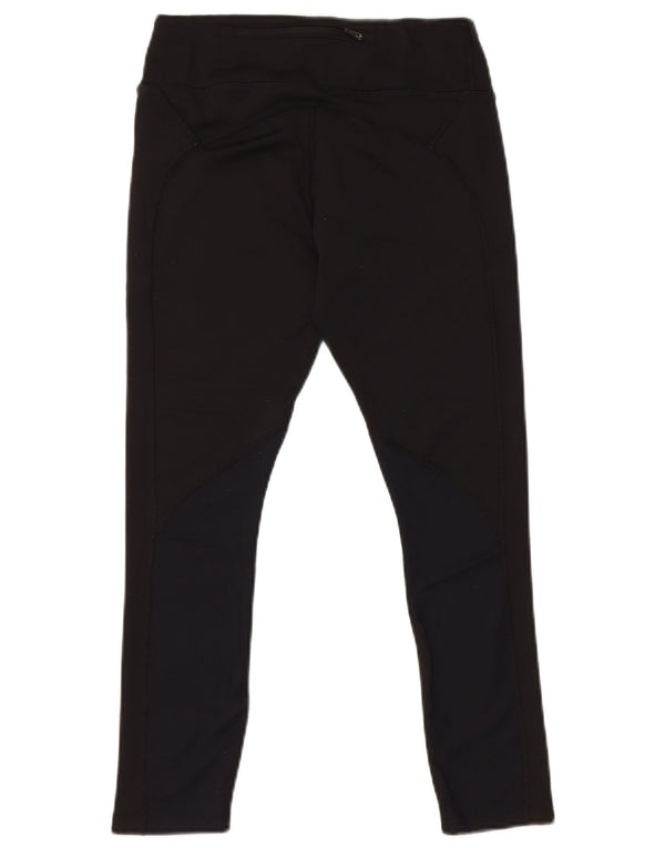 Nike Dri Fit Crop Leggings para mujer UK 10 Pequeño Poliéster negro