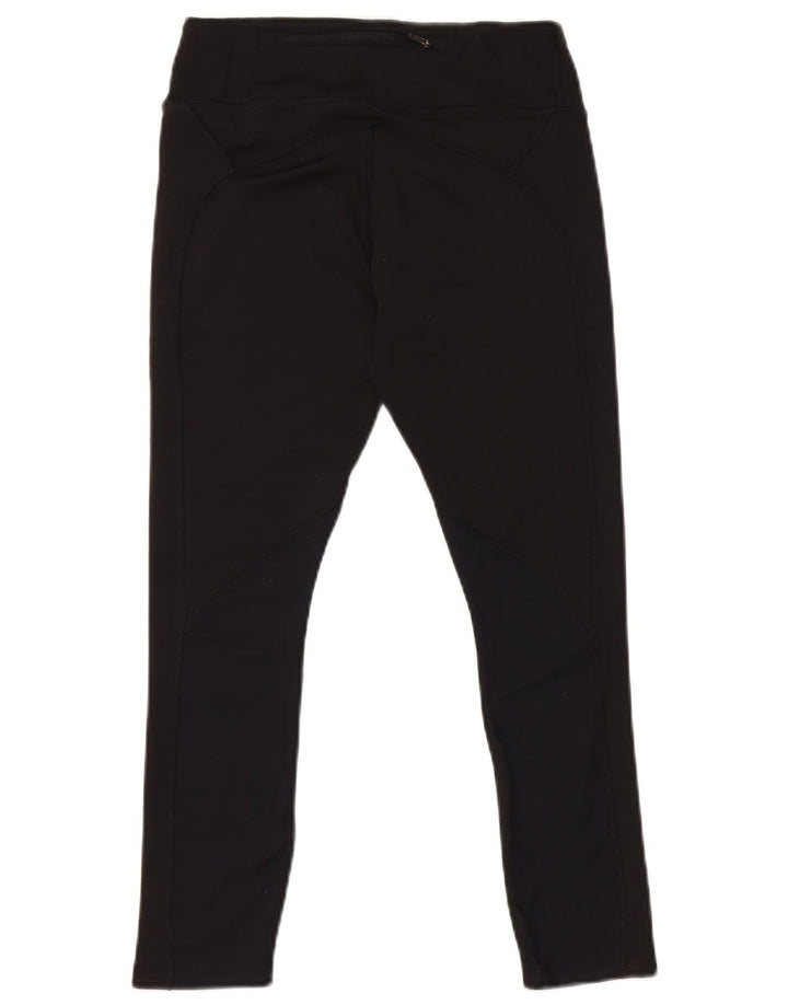 Nike Dri Fit Crop Leggings para mujer UK 10 Pequeño Poliéster negro