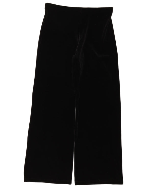 Marks & Spencer Pantalones casuales de pierna ancha para mujer UK 44 Medium W34 L30 Negro
