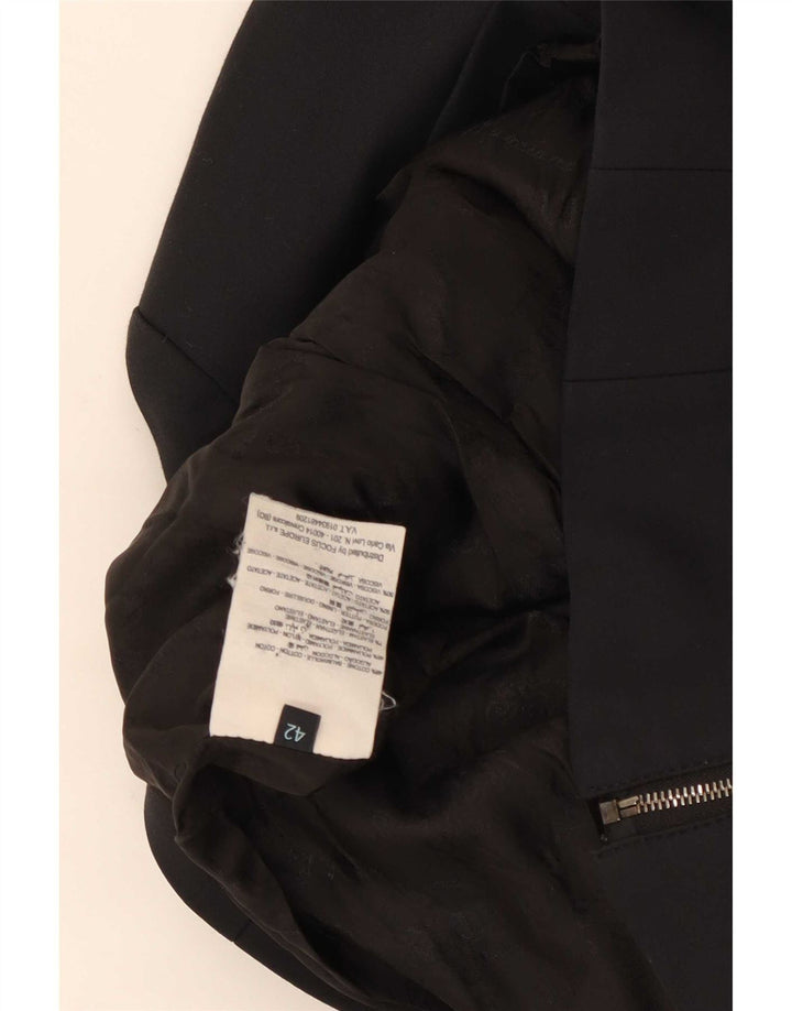 Chaqueta tipo blazer con cremallera completa para mujer Guess By Marciano IT 42 Algodón negro mediano