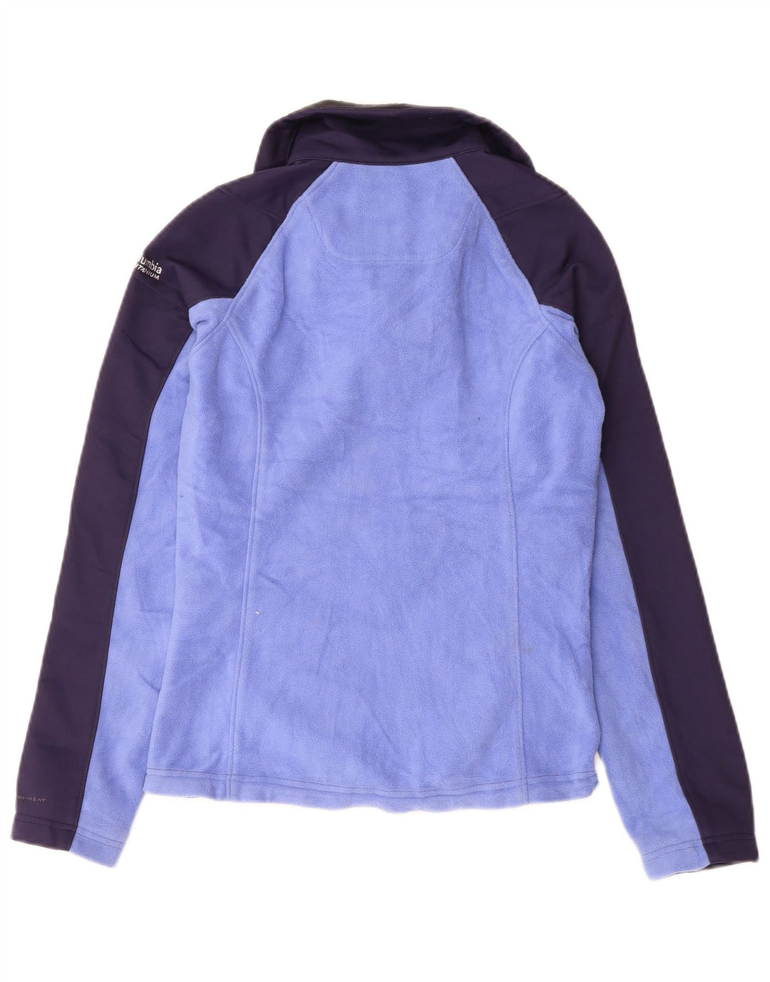 COLUMBIA Chaqueta polar Omni-Heat para mujer UK 6 XS Azul marino Colorblock