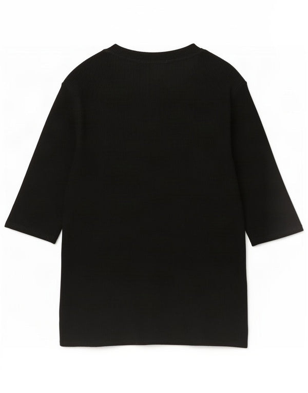 Marks & Spencer Top para mujer manga 3/4 UK 44 Grande Viscosa negra