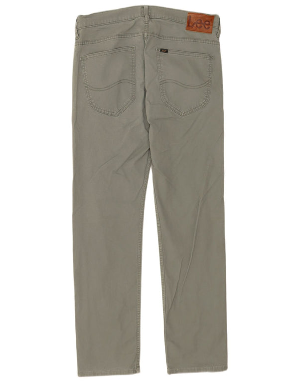 Lee Mens Powell Slim Casual Pantalones W33 L29 Algodón Verde