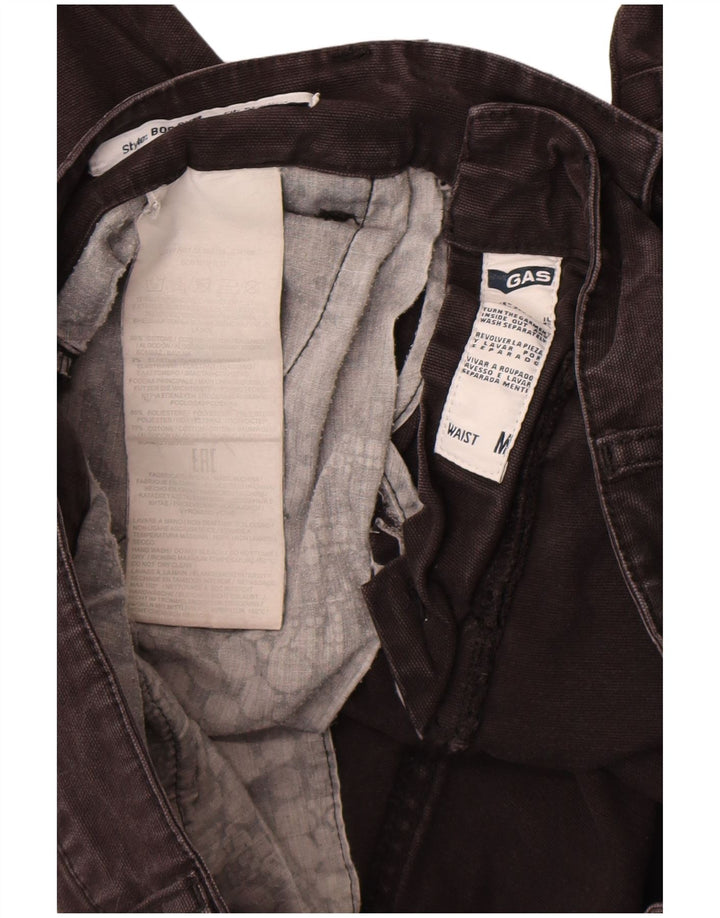 Gas Hombres Slim Cargo Pantalones Mediano W32 L32 Algodón Gris