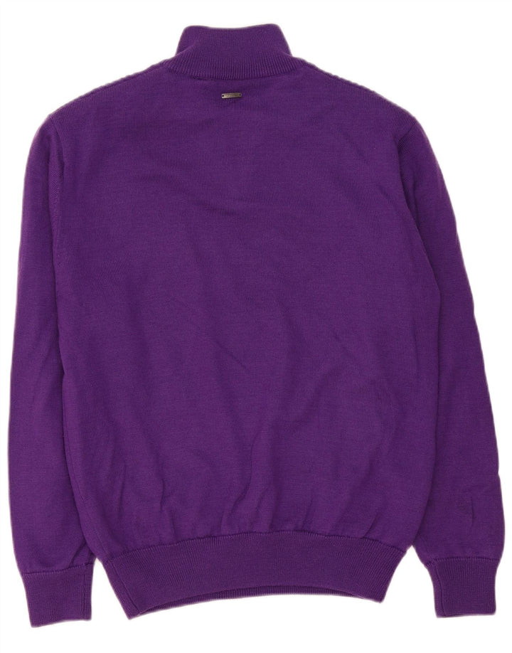 Kartel Jersey De Punto Con Cremallera Para Hombre De Lana Púrpura Grande