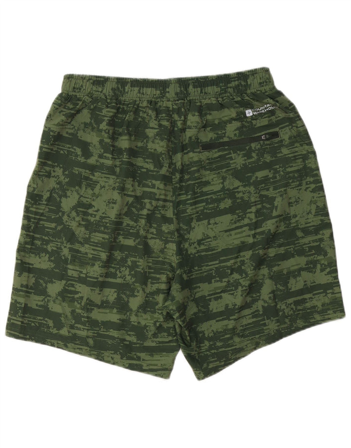 Pantalones cortos deportivos para hombre de Mountain Warehouse Poliéster de camuflaje verde medio