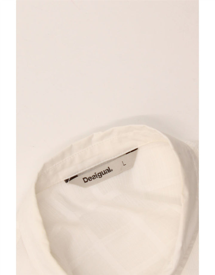 DESIGUAL Blusa larga para mujer UK 46 Large White