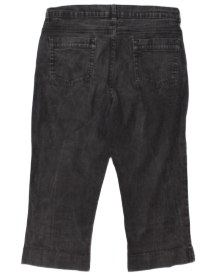 Marks & Spencer Jeans Capri para Mujer UK 12 Medium W30 L19 Algodón Gris