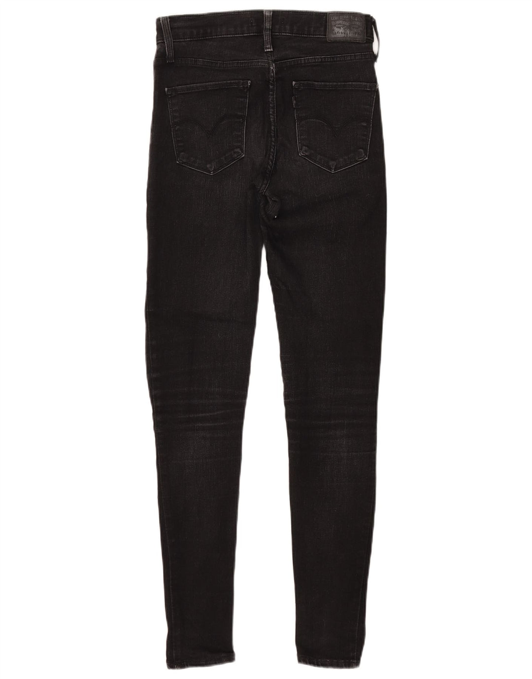LEVI'S Jeans súper ajustados de talle alto 720 para mujer W28 L30 Algodón negro