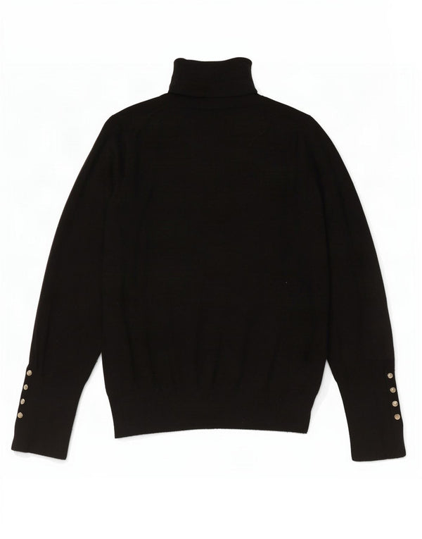 Zara Mujer Roll Neck Jumper Sweater UK 10 Small Negro