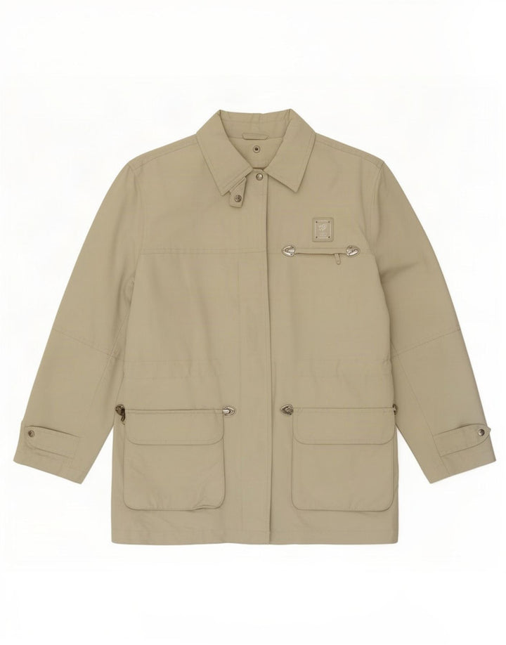 Piero Guidi Chaqueta utilitaria para mujer UK 42 Medium Beige Nylon
