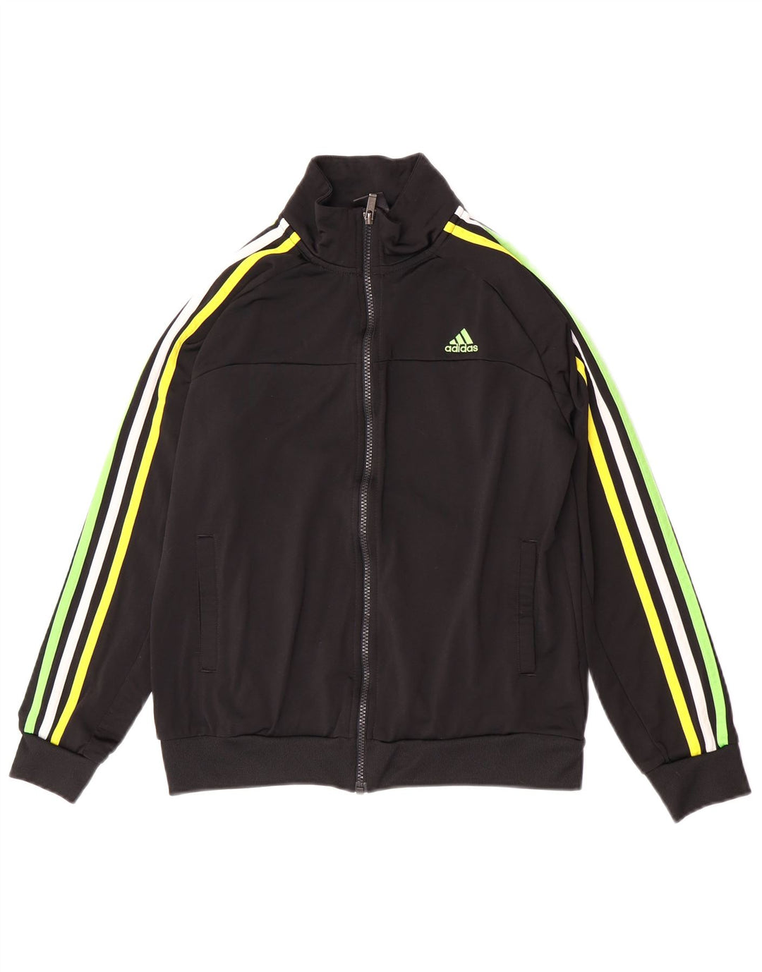 Adidas Chicos Climalite Chándal Top Chaqueta 13-14 Años Negro Poliéster