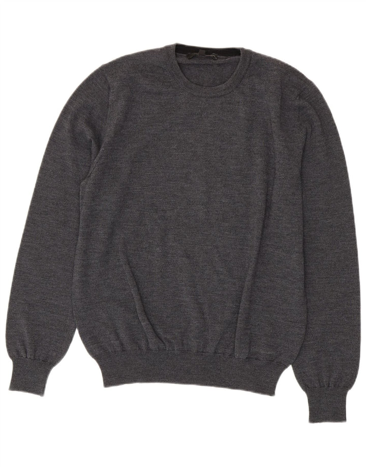 Calvin Klein Jeans - Jersey de cuello redondo para mujer, talla 40, color gris