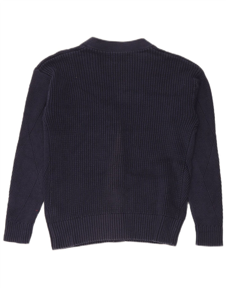 Marks & Spencer Suéter tipo cárdigan extragrande para mujer UK 10 Small Azul marino