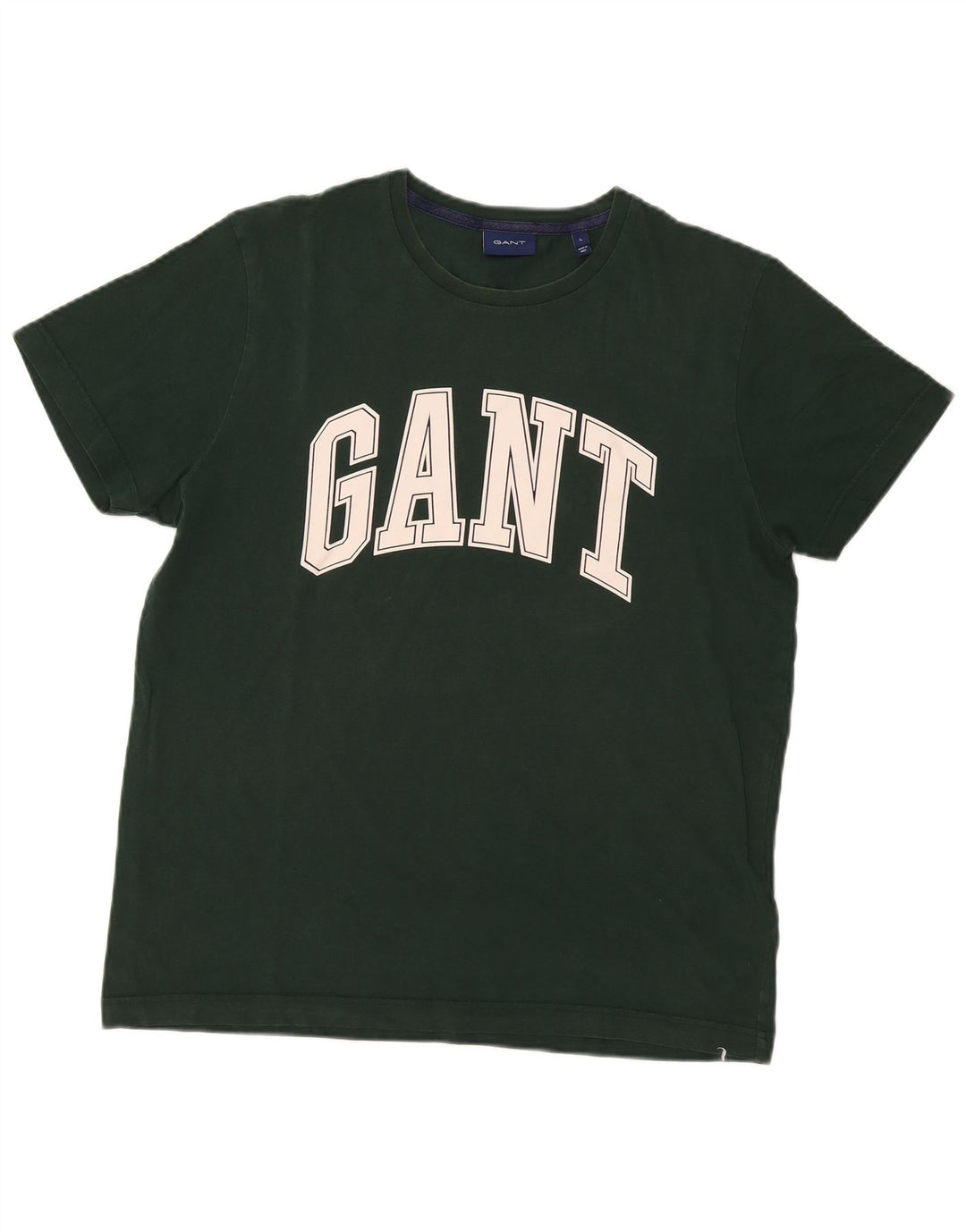 Gant Camiseta Gráfica Para Hombre Top Grande De Algodón Verde