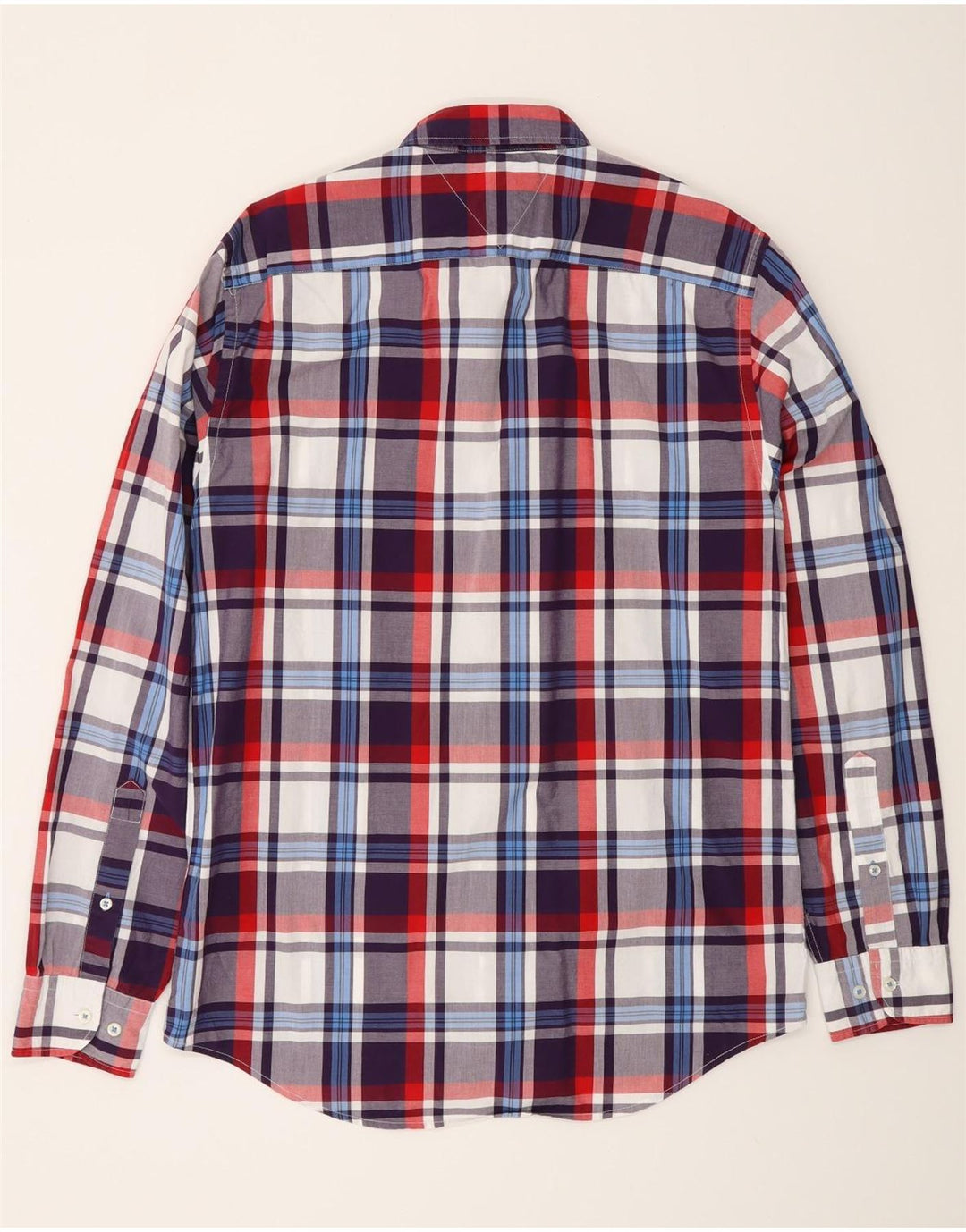 Camisa Tommy Hilfiger New York Fit de algodón a cuadros multicolor mediano para hombre