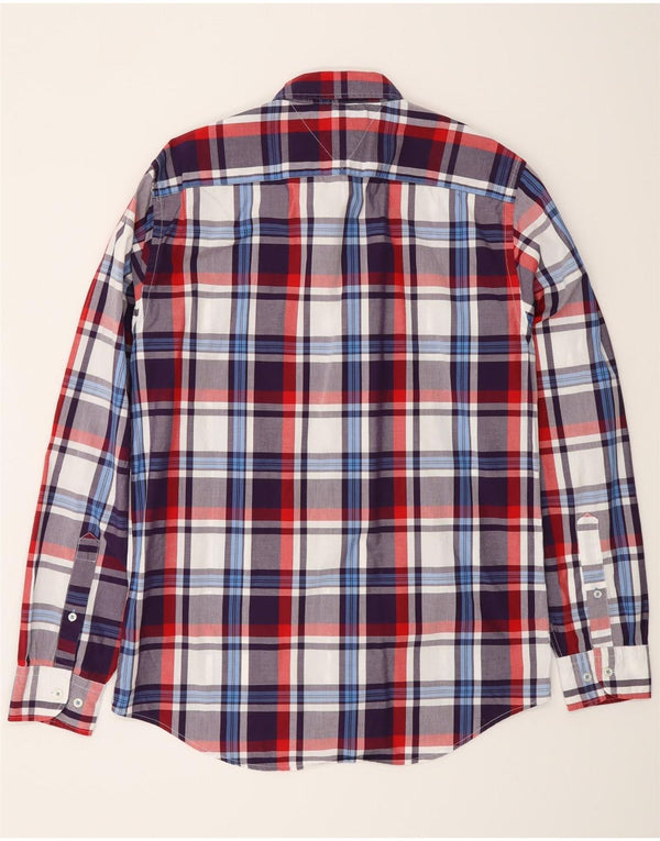Camisa Tommy Hilfiger New York Fit de algodón a cuadros multicolor mediano para hombre