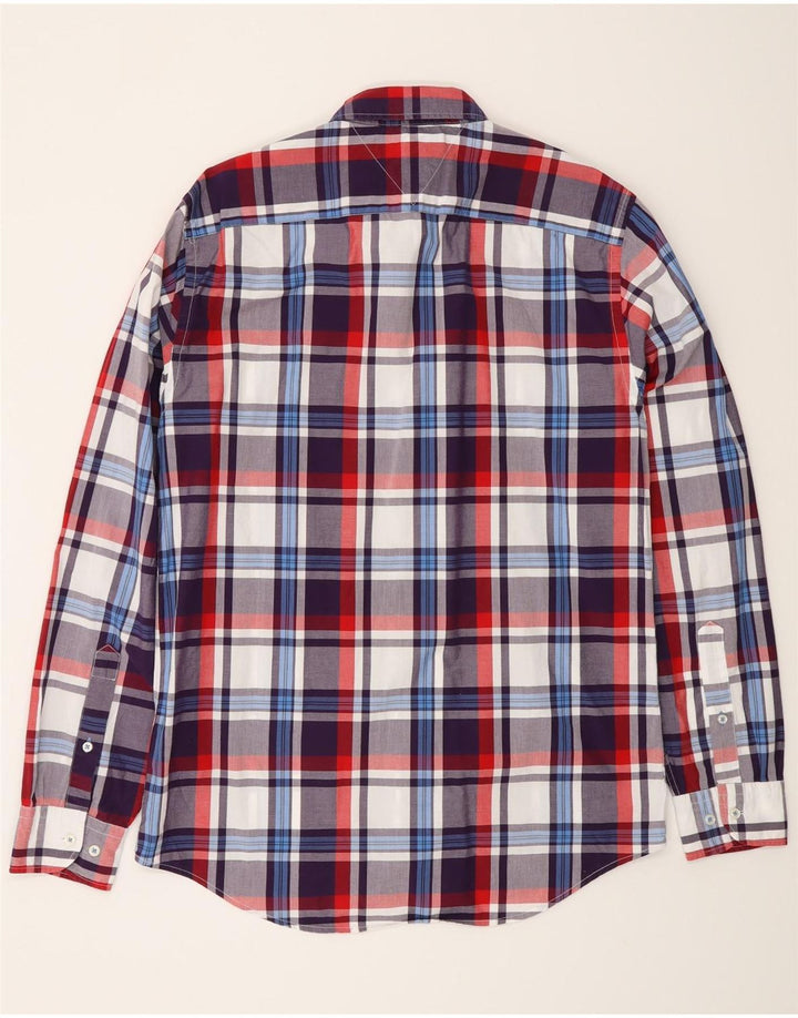 Camisa Tommy Hilfiger New York Fit de algodón a cuadros multicolor mediano para hombre