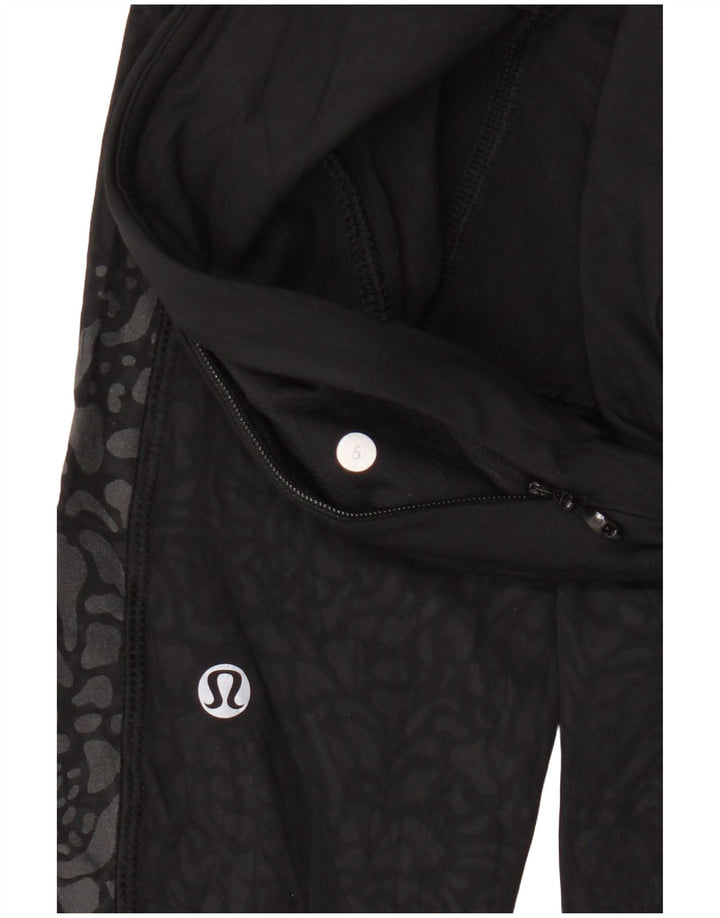Lululemon Leggings para mujer US 6 mediano negro estampado animal