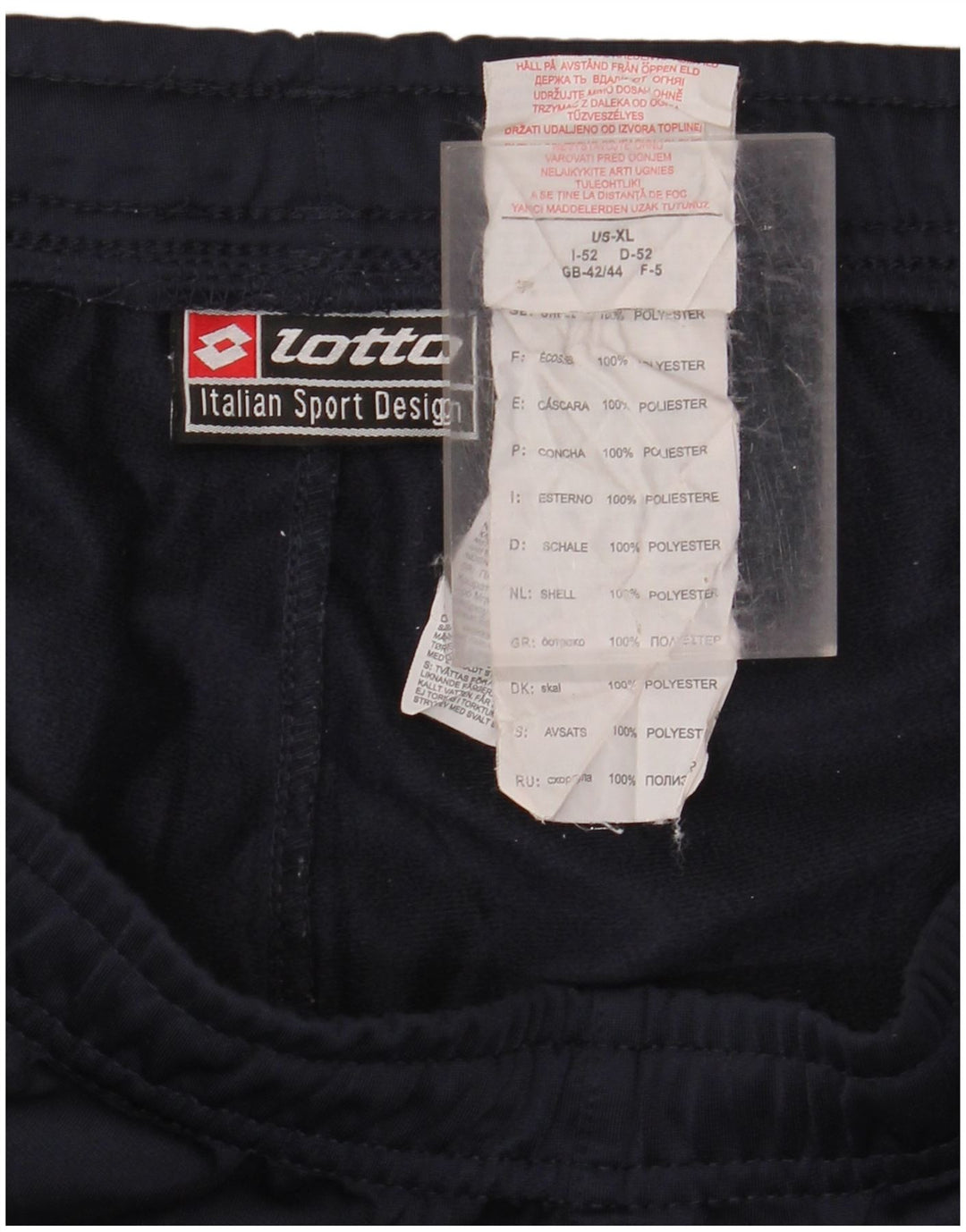 LOTTO Pantalón Chándal Hombre ES 42/44 XL Azul Marino Poliéster
