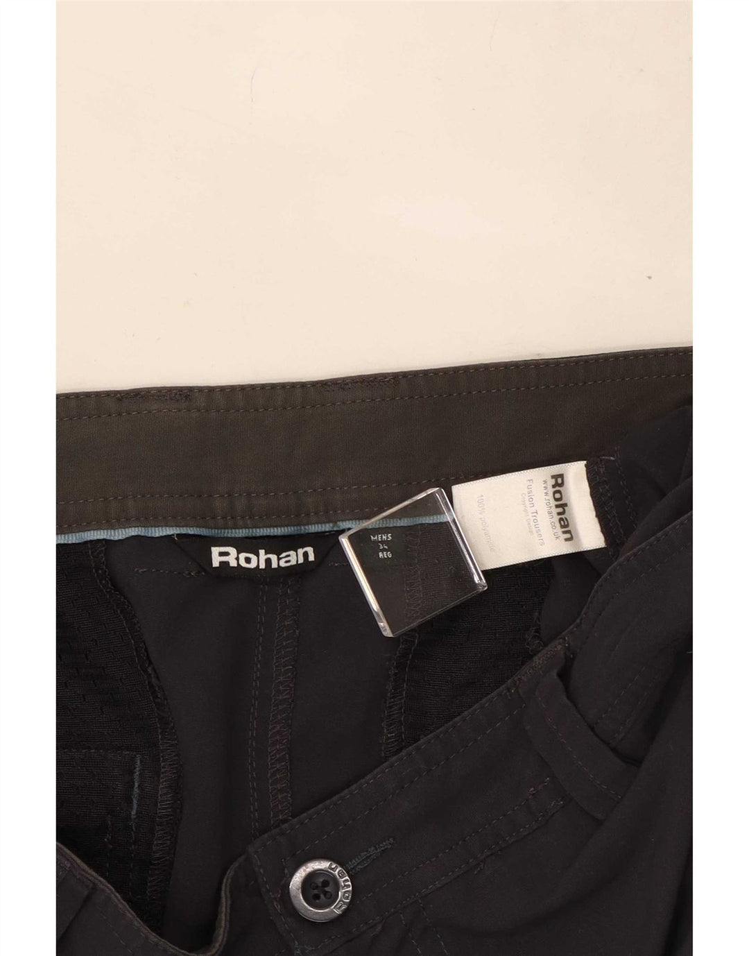 Pantalón chino recto Rohan Hombre W34 L31 Poliamida gris