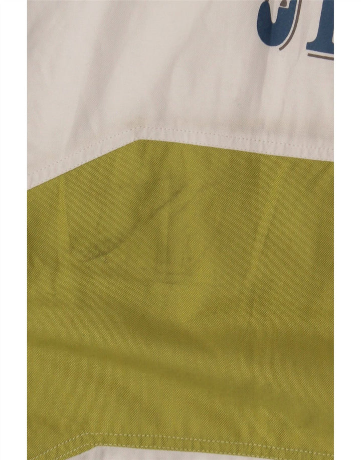 JECKERSON Camisa gráfica de manga corta para hombre XL Azul Colorblock