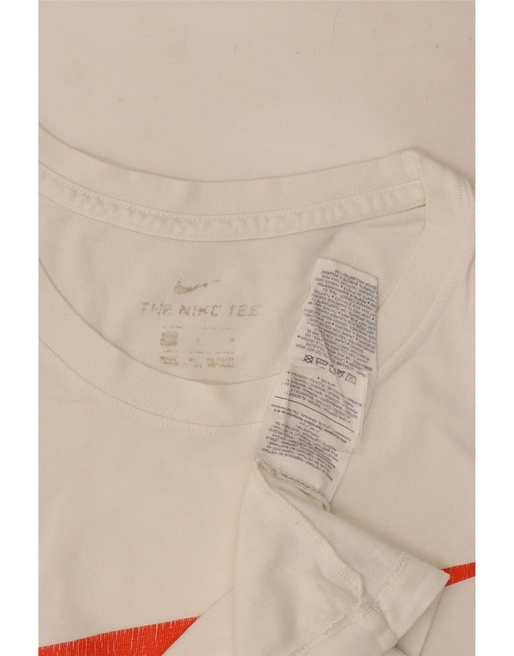 Nike - Camiseta gráfica para hombre, talla grande, algodón blanco
