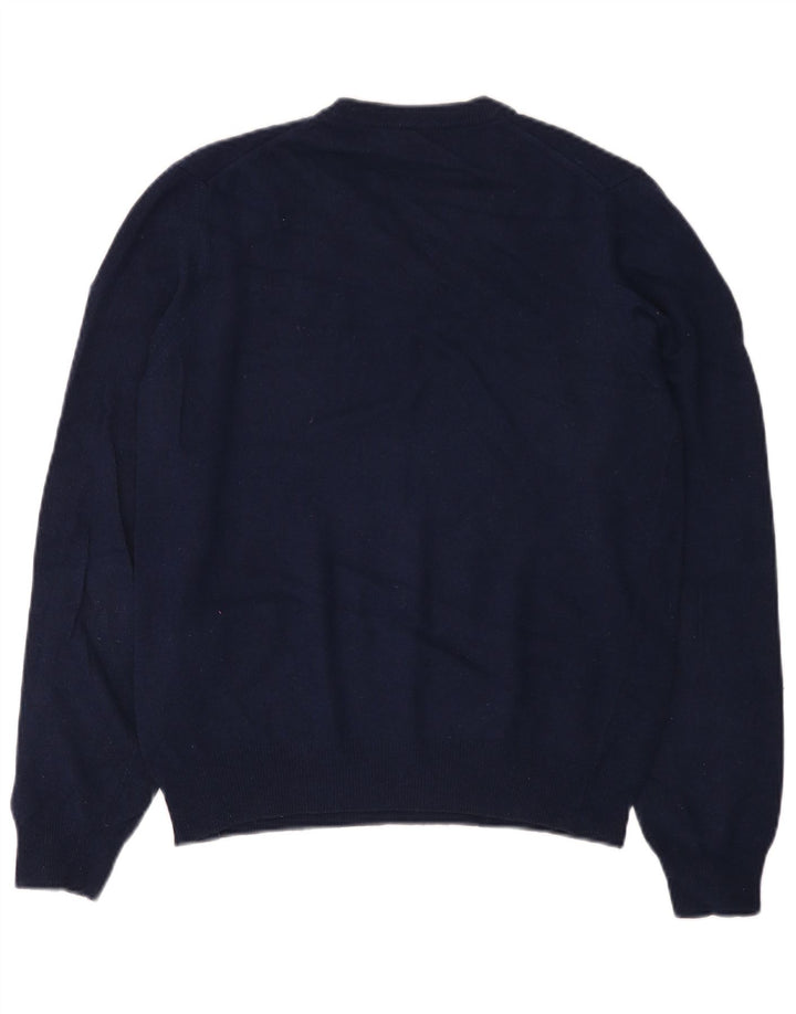 Colmar - Jersey con cuello en V para mujer, talla 40, lana azul marino mediana