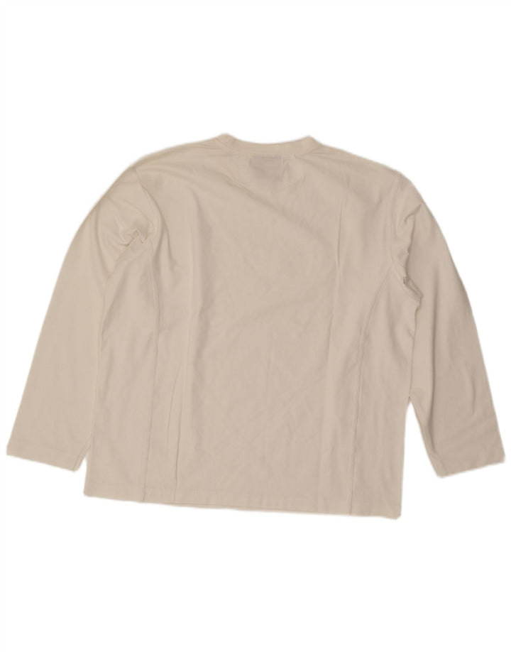 North Sails - Camiseta de manga larga para hombre, talla grande, color blanco