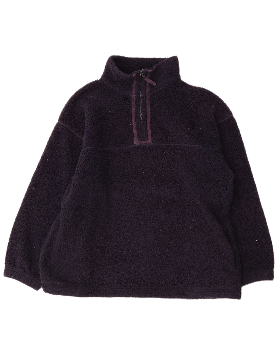 Marks & Spencer - Jersey de forro polar extragrande para mujer, talla 40, tamaño mediano, azul marino