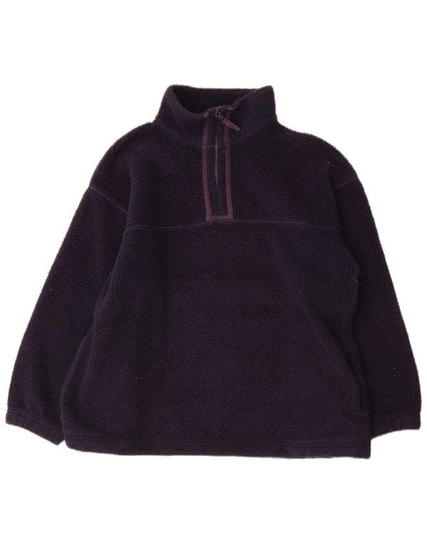 Marks & Spencer - Jersey de forro polar extragrande para mujer, talla 40, tamaño mediano, azul marino
