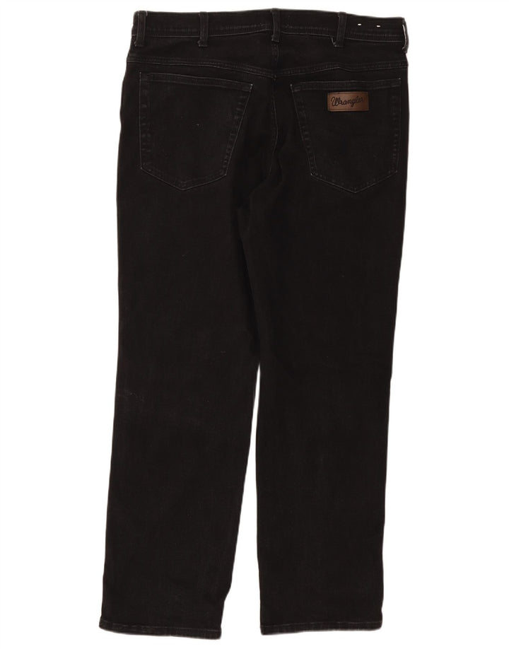 WRANGLER Vaqueros rectos Texas para hombre W38 L30 Algodón negro