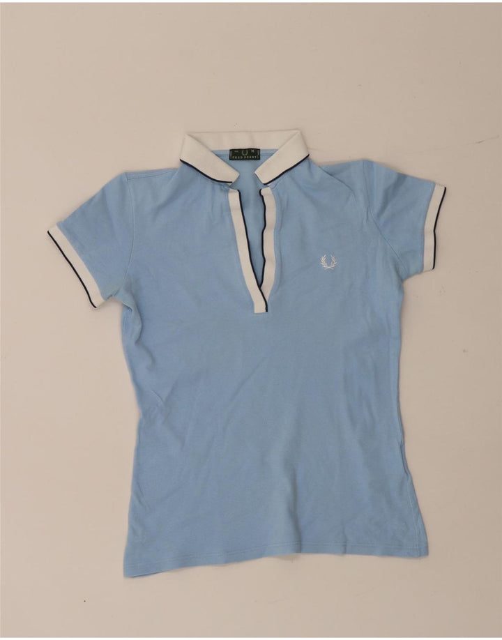 Polo Fred Perry Mujer Azul Medio Algodón Sports