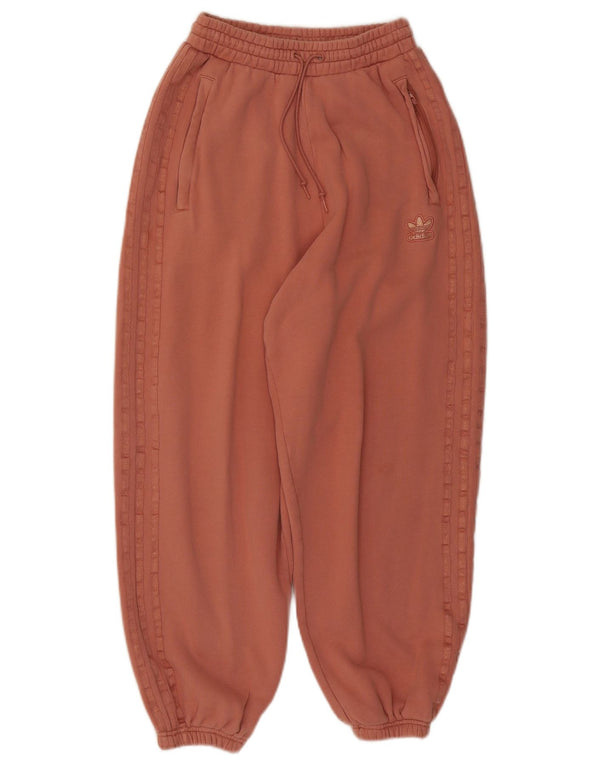 Adidas Mujer Chándal Pantalones Joggers UK 4 XS Rosa Algodón