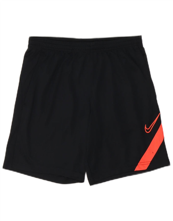 Nike - Pantalones cortos deportivos Dri Fit para hombre, poliéster color block, color negro, pequeño