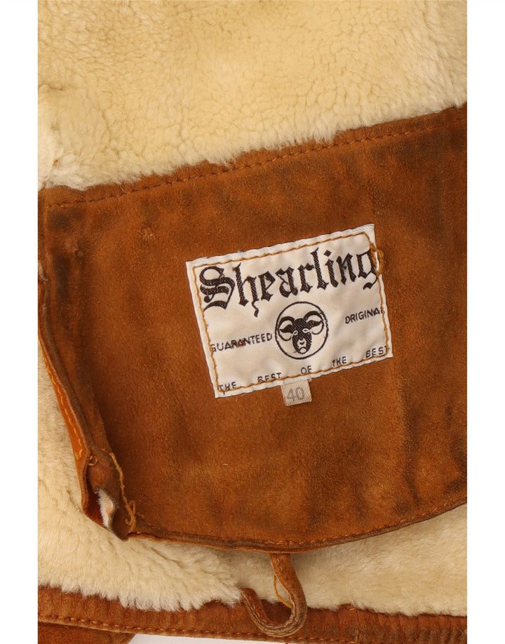 Umberto Olivieri Chaqueta extragrande para mujer IT 40 Small Brown